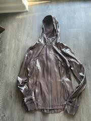 Lululemon Athletica Metallic Brown Hooded Utility Jacket
